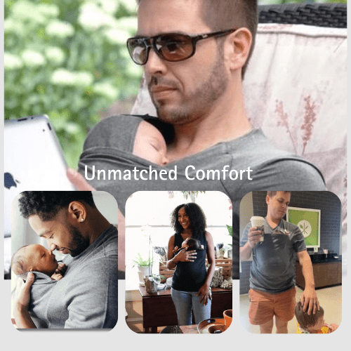SnuggleShirt™ - Moeiteloze Hechting voor Actieve Ouders van Vandaag