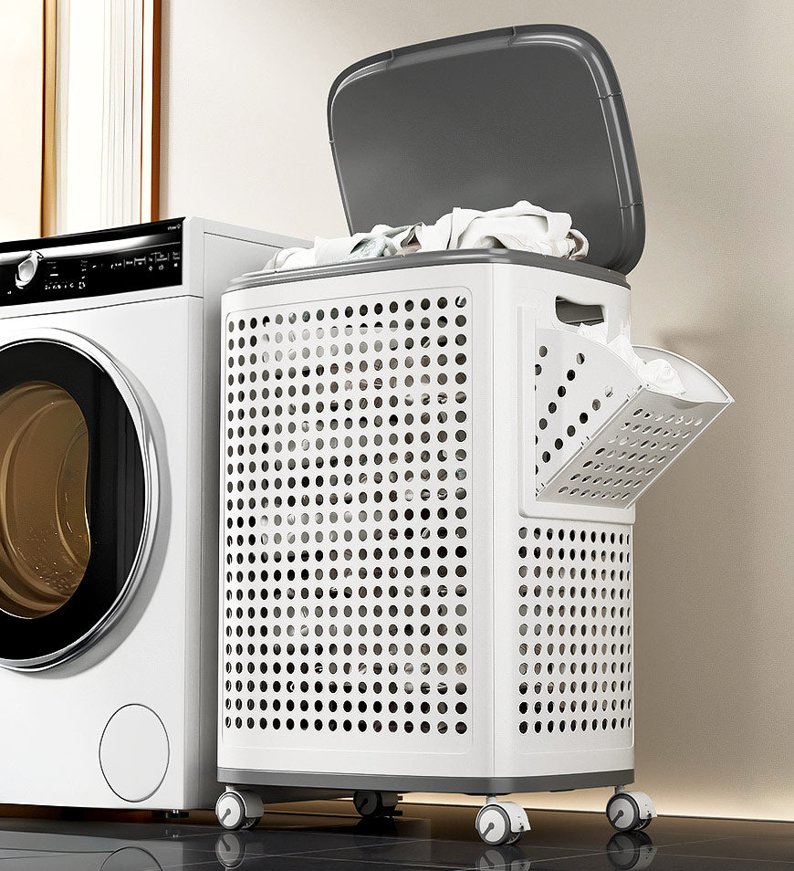LaundryGlide Bin™ - Een Week Vol Kleding, Geen Rugpijn, Maximale Stijl