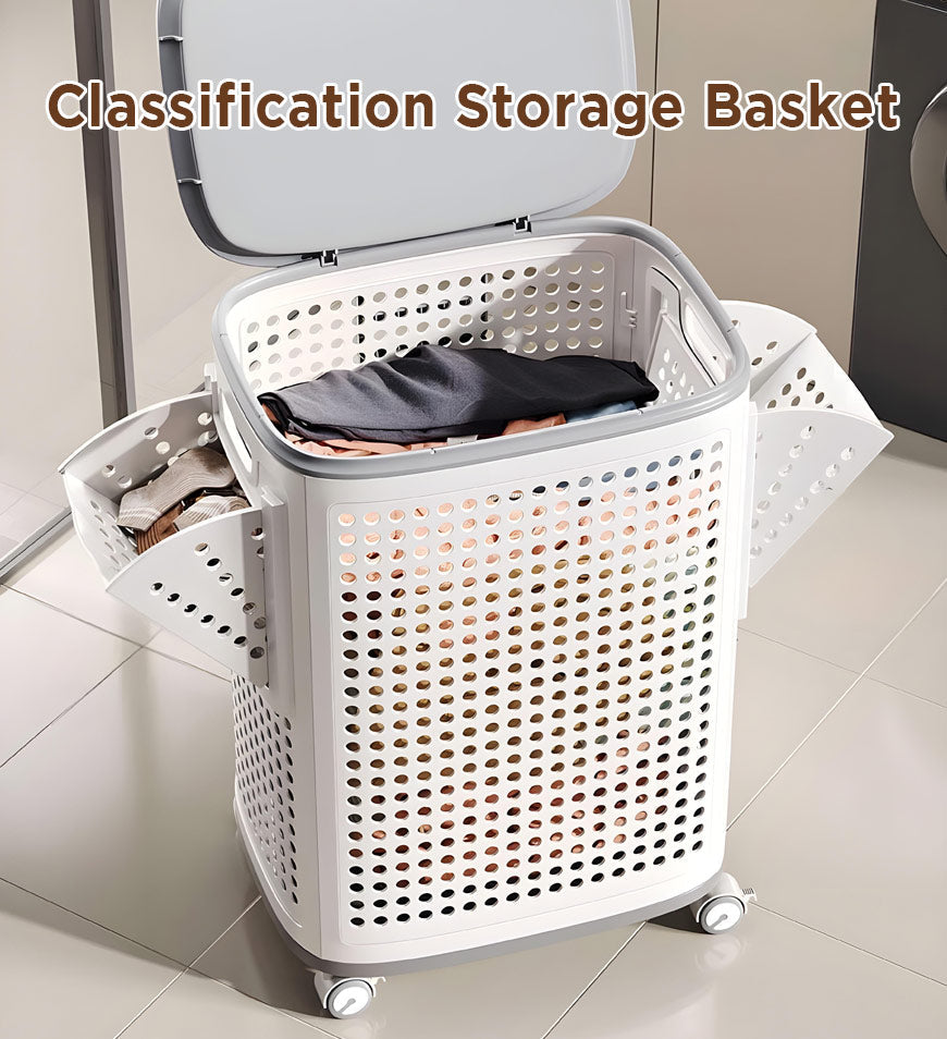 LaundryGlide Bin™ - Een Week Vol Kleding, Geen Rugpijn, Maximale Stijl