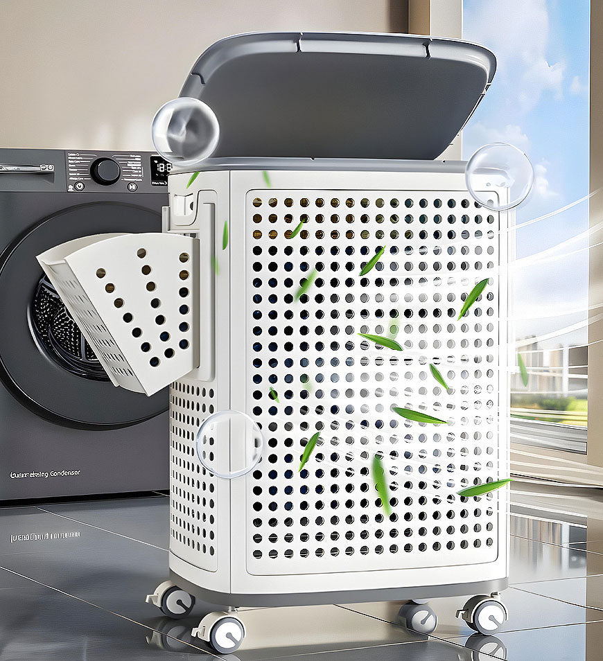 LaundryGlide Bin™ - Een Week Vol Kleding, Geen Rugpijn, Maximale Stijl
