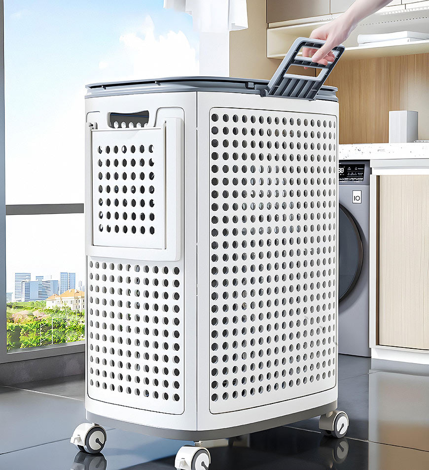 LaundryGlide Bin™ - Een Week Vol Kleding, Geen Rugpijn, Maximale Stijl