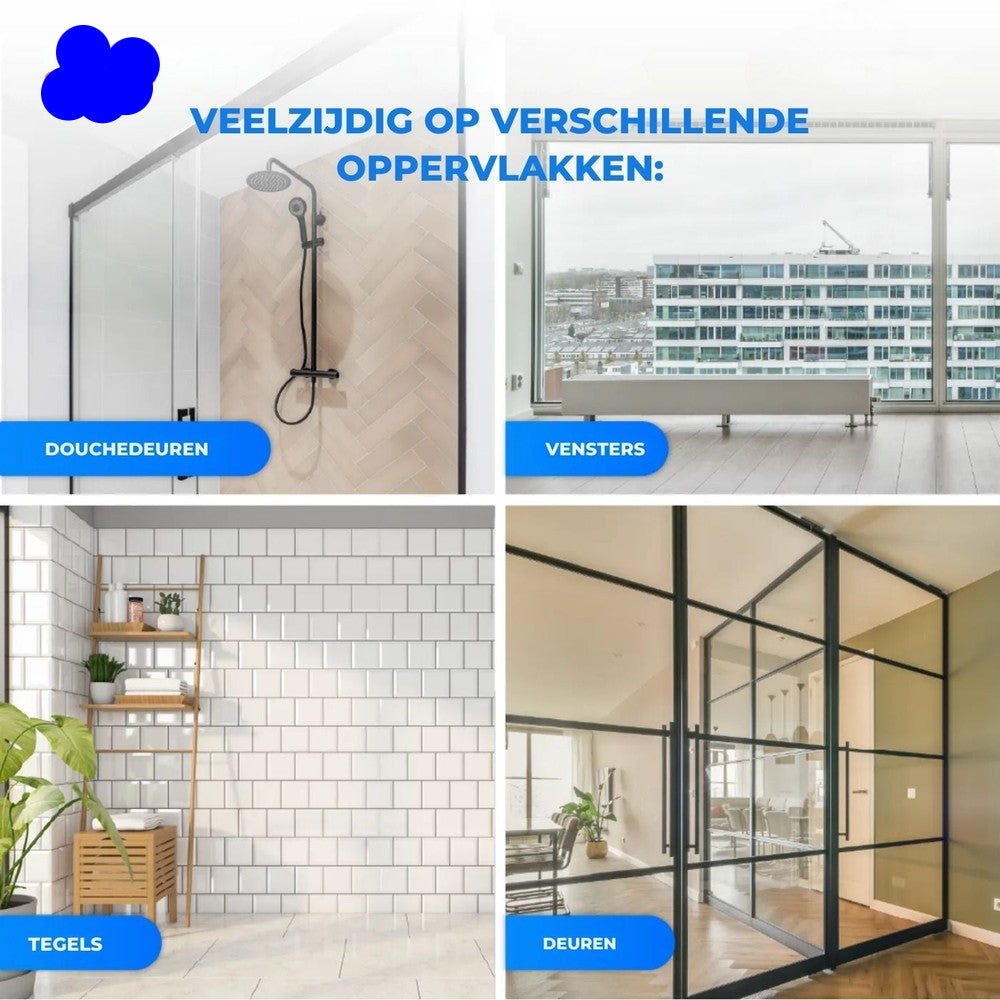 CleanSweep™ Ramenrobot | Automatische Reiniging met Sensoren & Water Spray of Losse Pads.