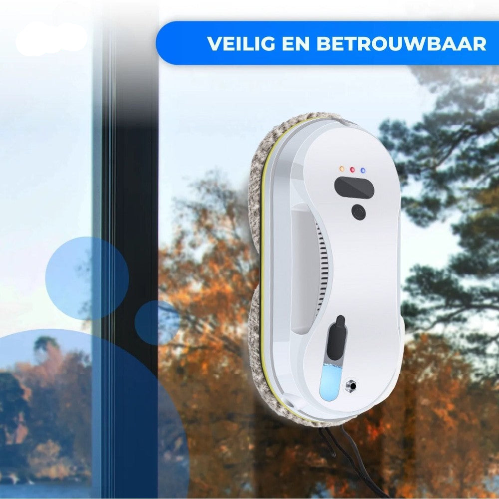 CleanSweep™ Ramenrobot | Automatische Reiniging met Sensoren & Water Spray of Losse Pads.
