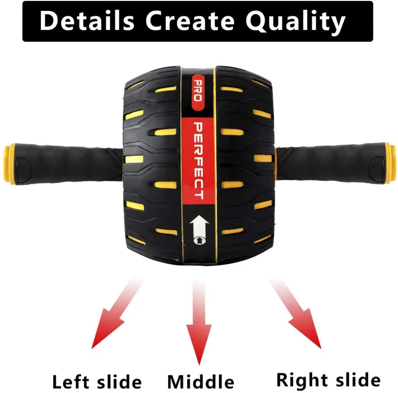 Ab Roller for Abs Workout Wheel No Noise Muscle Exercise Equipment Home Fitness Power Heavy Duty Abdominal Wheel Roller Function