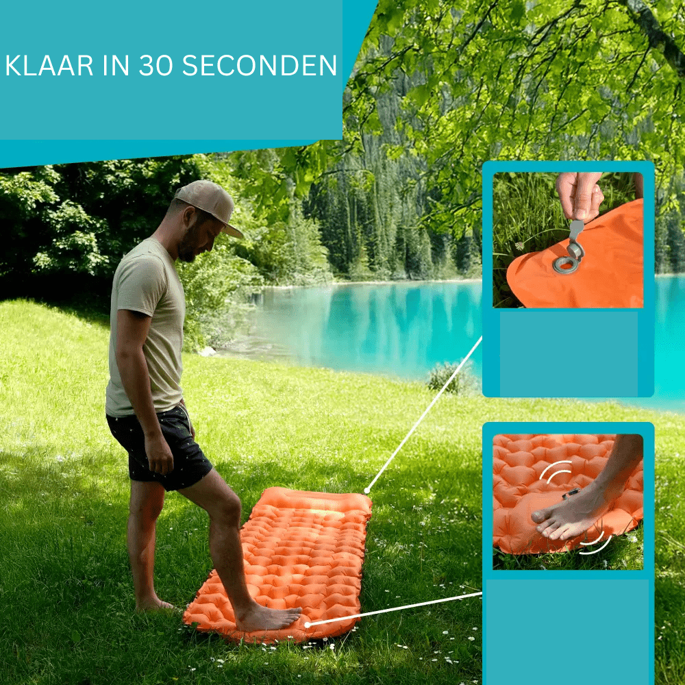 TurboMat™ - Bliksemsnelle Opblaas Voor Ultieme Outdoor Vrijheid
