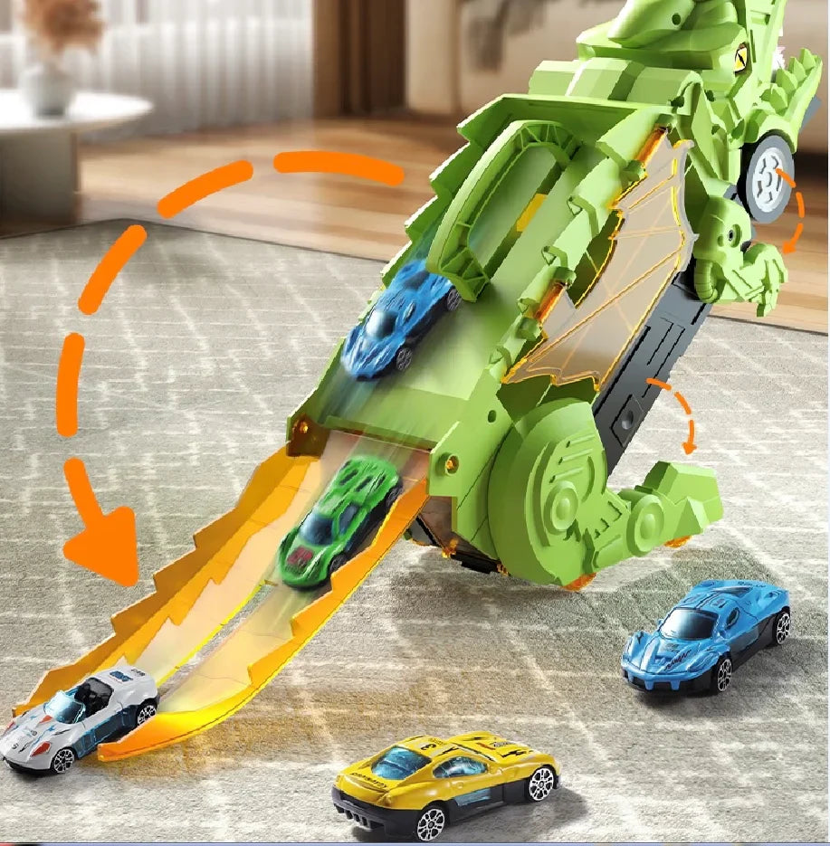 DinoGarage™ - De brullende oplossing voor rommelige kamers en verveelde kinderen!