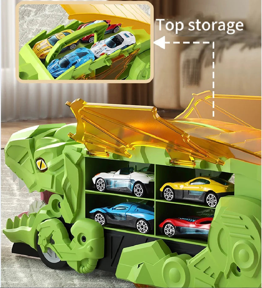 DinoGarage™ - De brullende oplossing voor rommelige kamers en verveelde kinderen!