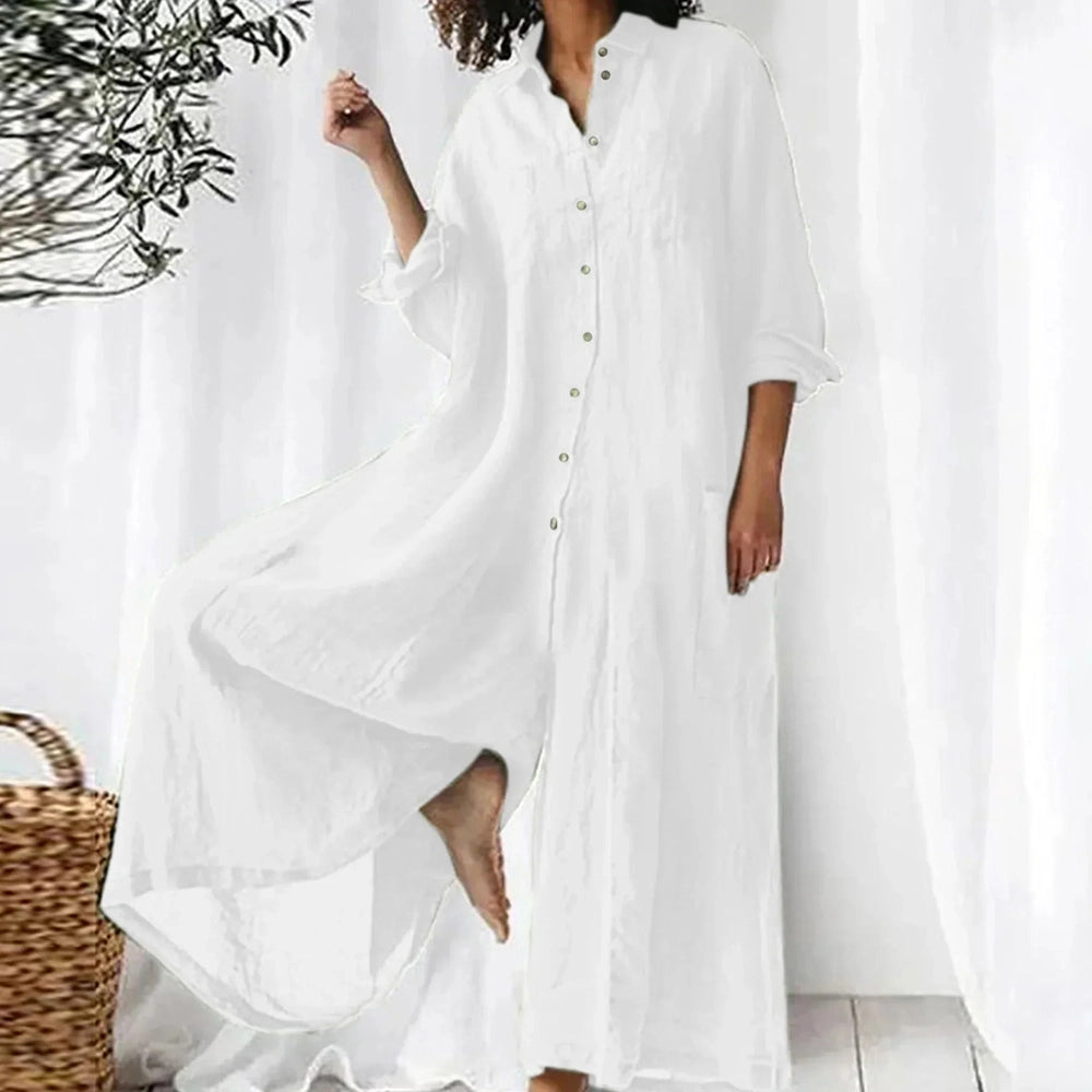 Lyra Linnen Jumpsuit - Moeiteloze Elegantie in Één Perfect Stuk