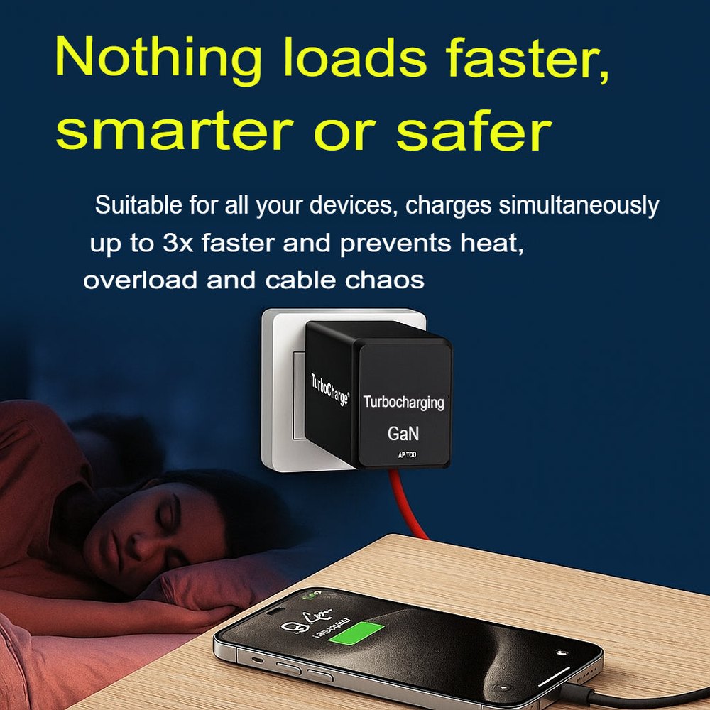 TurboCharge GaN | Charge faster, smarter, and safer!