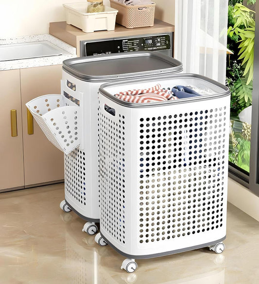 LaundryGlide Bin™ - Een Week Vol Kleding, Geen Rugpijn, Maximale Stijl