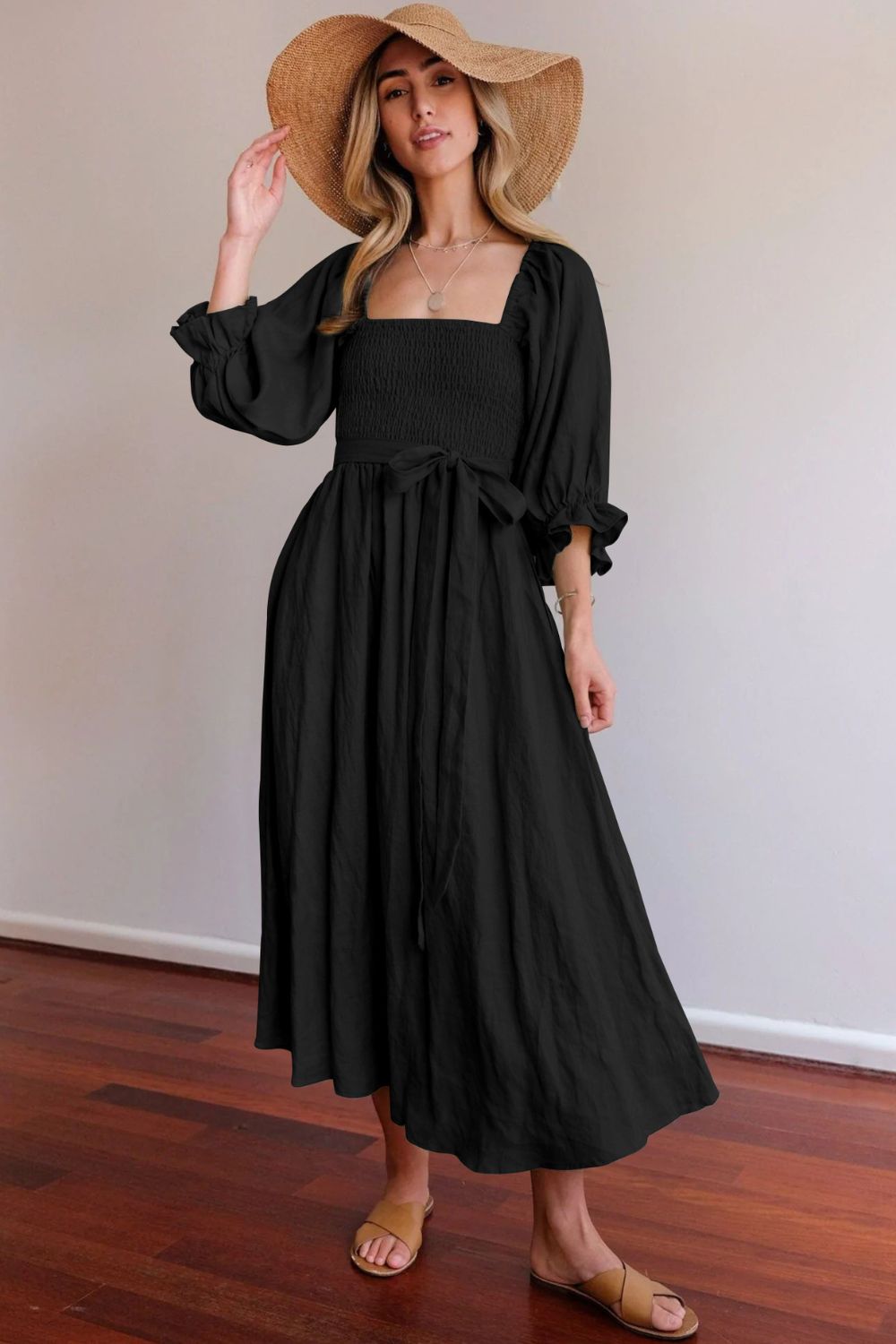 Miliy | French Ruffle Sleeve Dress