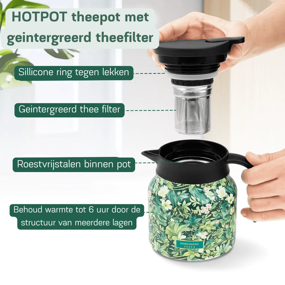 BLOOM'on Hotpot incl. geïntegreerd theezeef