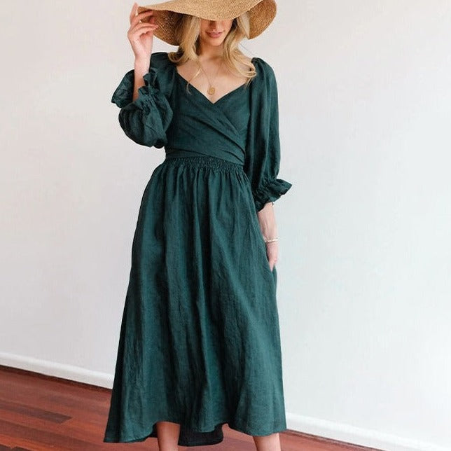 Miliy | French Ruffle Sleeve Dress