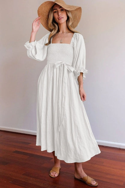 Miliy | French Ruffle Sleeve Dress