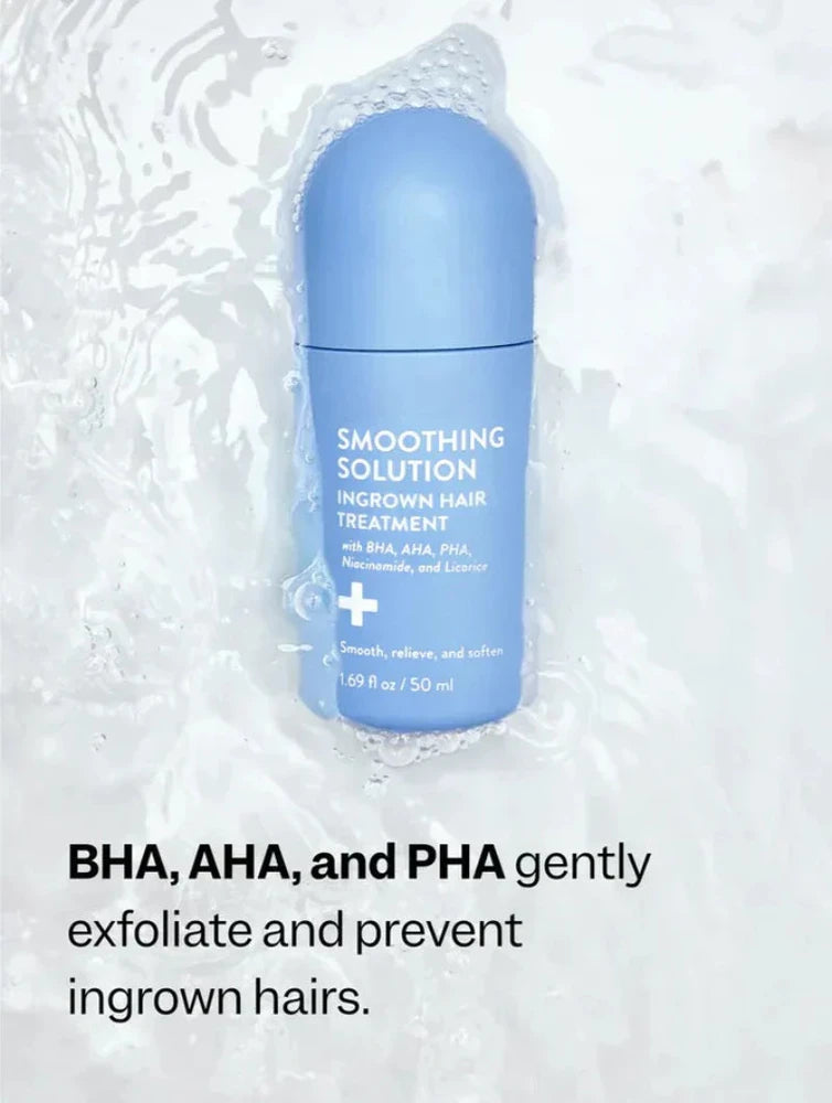 Smoothing Solution treatment against ingrown hairs