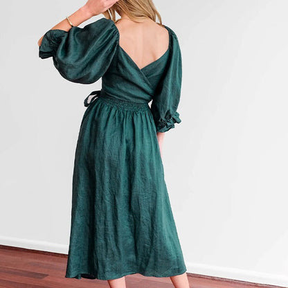 Miliy | French Ruffle Sleeve Dress