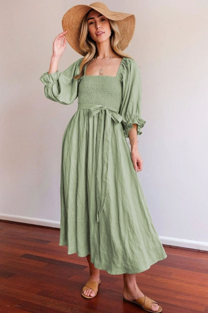 Miliy | French Ruffle Sleeve Dress