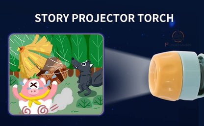 Story Torch™ - Bedtijd Magie - Zaklamp projector