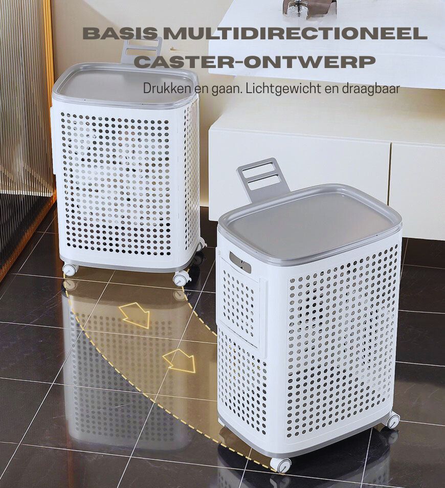 LaundryGlide Bin™ - Een Week Vol Kleding, Geen Rugpijn, Maximale Stijl