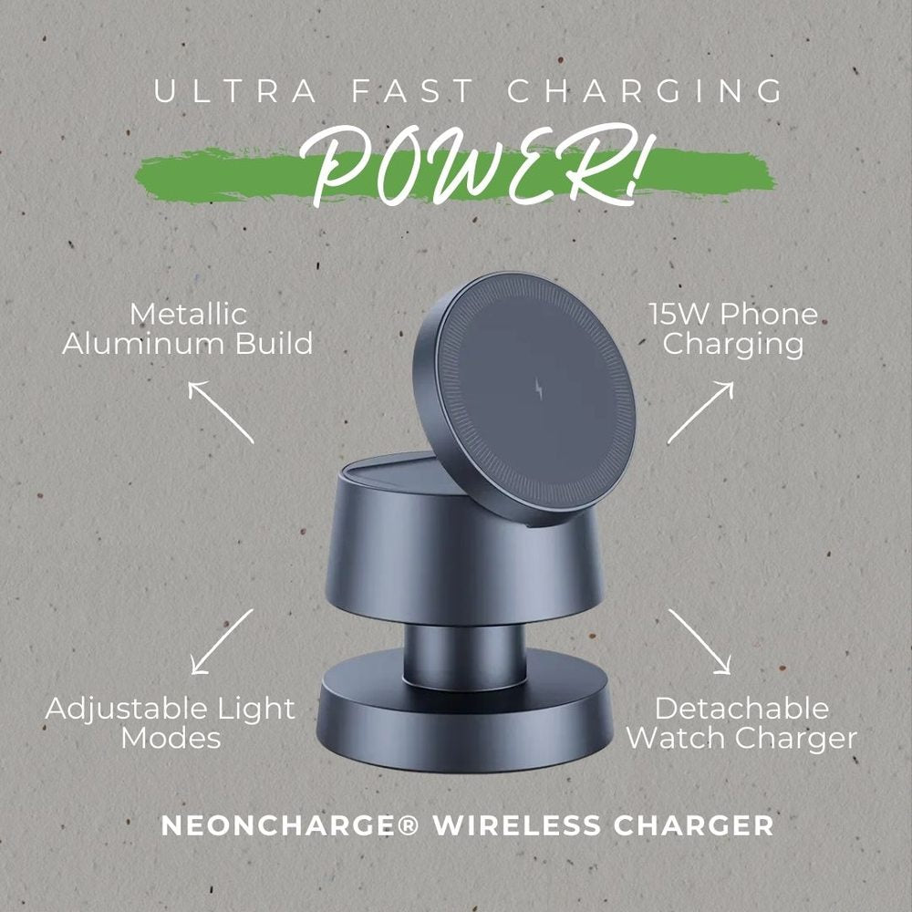 NeonCharge® 3-in-1 MagSafe Charger