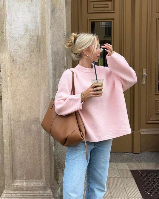 Marlot™ | Comfortabele Roze Sweater