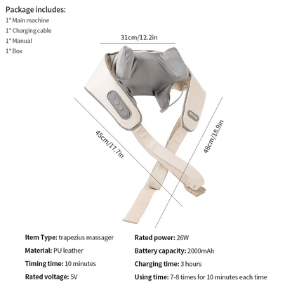 PureEase Massager™ - Zet Spierspanning Om In Totale Ontspanning Op Elk Moment