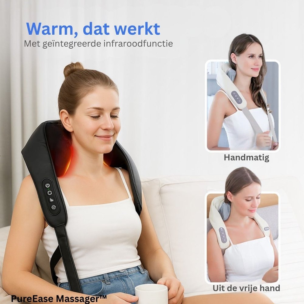 PureEase Massager™ - Zet Spierspanning Om In Totale Ontspanning Op Elk Moment