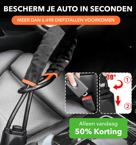 CarLock™ - Gecertificeerd stuurwielslot tegen autodiefstal