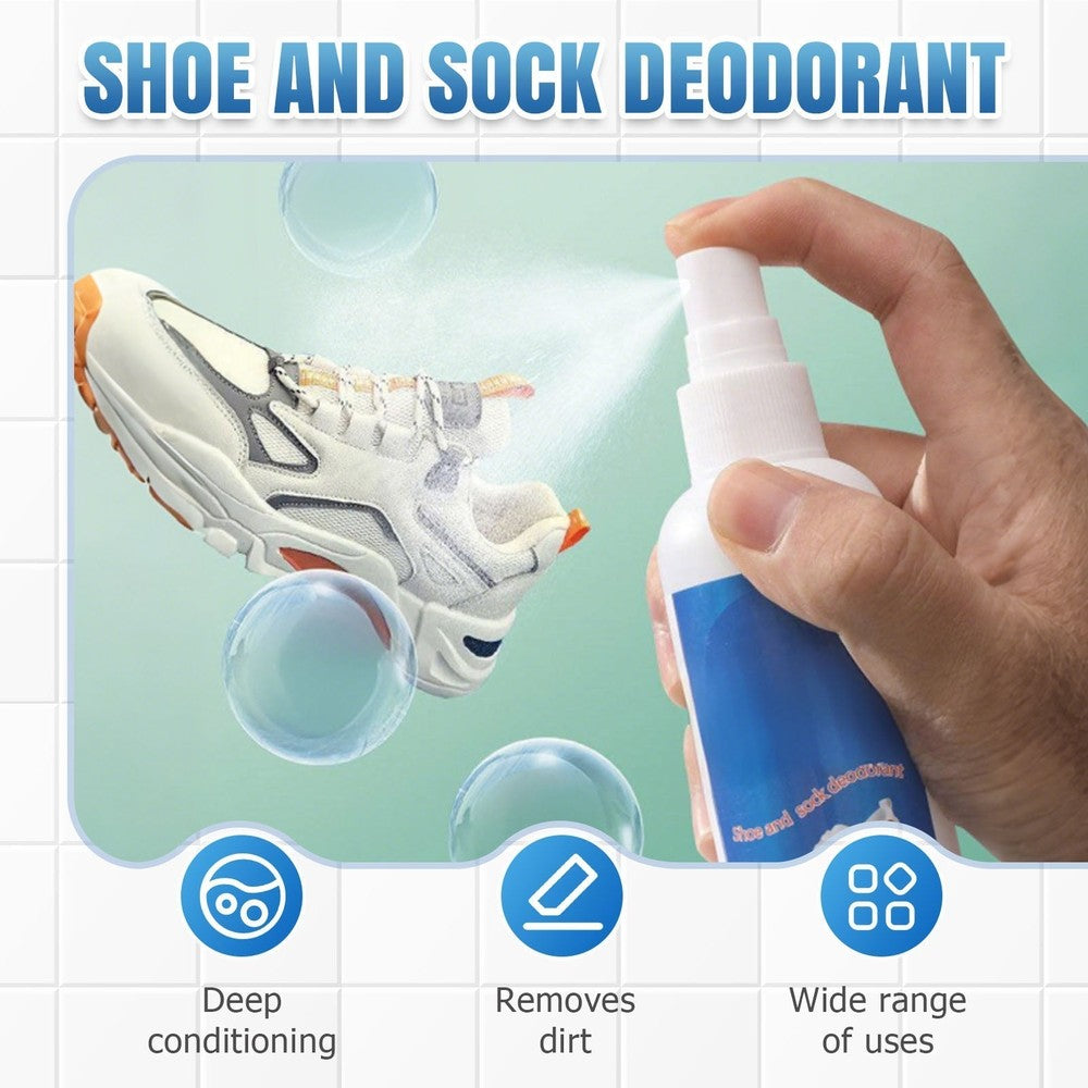💥💥Tijdelijk 50% korting👟Antibacteriële, sneldrogende spray voor schoenen en sokken - antibacterieel en langdurige frisheid🔝✅🌟