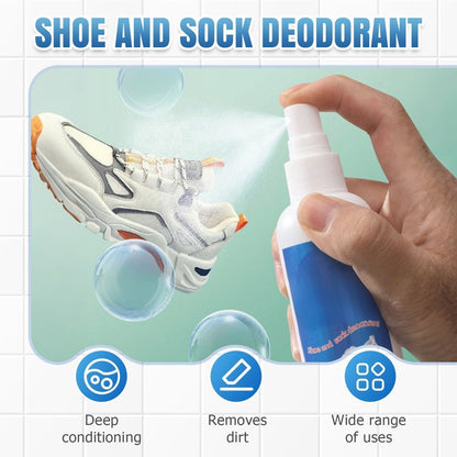 💥💥Tijdelijk 50% korting👟Antibacteriële, sneldrogende spray voor schoenen en sokken - antibacterieel en langdurige frisheid🔝✅🌟