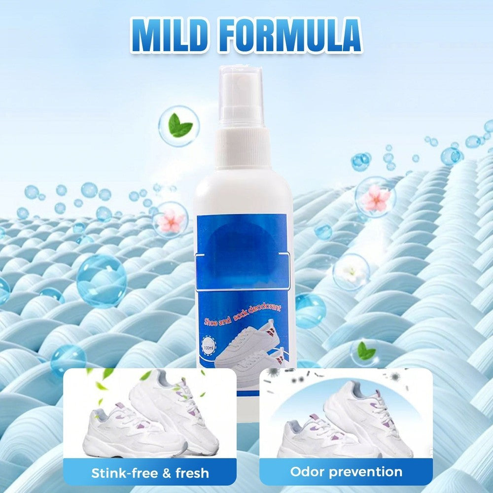 💥💥Tijdelijk 50% korting👟Antibacteriële, sneldrogende spray voor schoenen en sokken - antibacterieel en langdurige frisheid🔝✅🌟