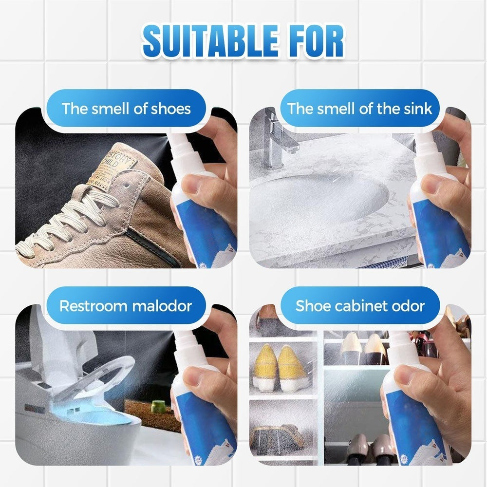 💥💥Tijdelijk 50% korting👟Antibacteriële, sneldrogende spray voor schoenen en sokken - antibacterieel en langdurige frisheid🔝✅🌟