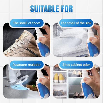 💥💥Tijdelijk 50% korting👟Antibacteriële, sneldrogende spray voor schoenen en sokken - antibacterieel en langdurige frisheid🔝✅🌟